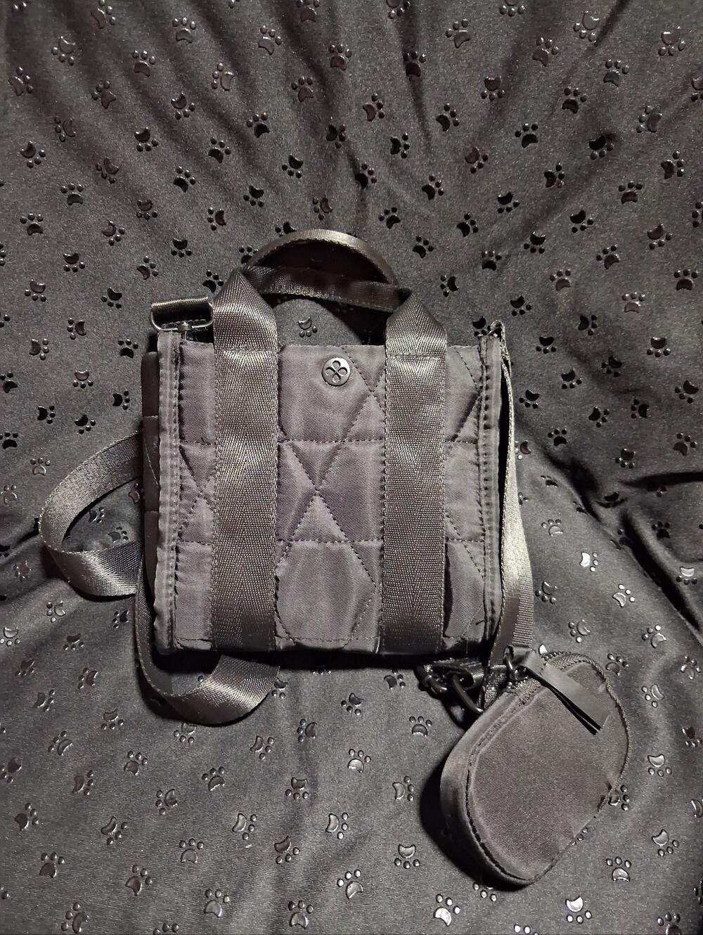 Nollia Quilted Black Crossbody Bag